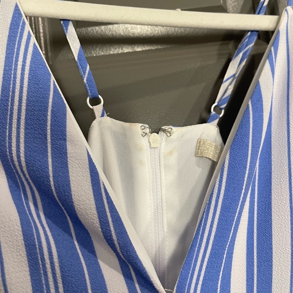 Gianni Bini Blue and White Striped Romper | Women’s Size Small - Picture 10 of 10